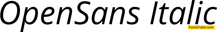 Open Sans Font Family
