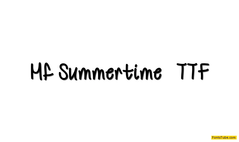 Mf Summertime Font