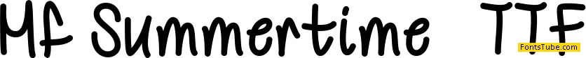 Mf Summertime Font
