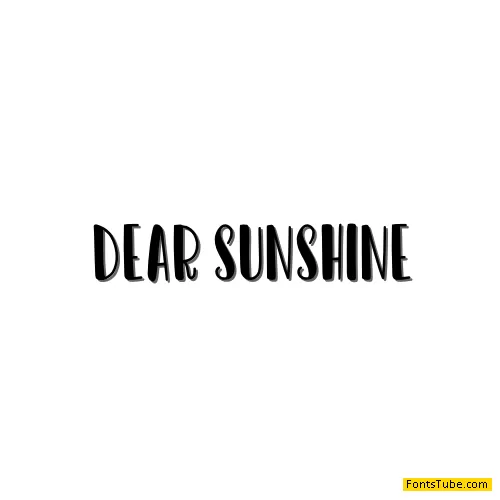 Dear Sunshine Font