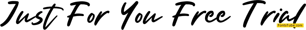 Just For You Free Trial Font