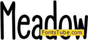 Meadow Font