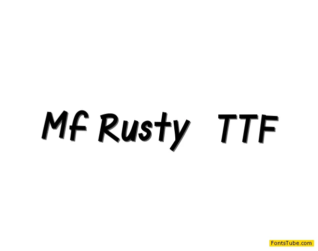 Mf Rusty Font