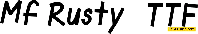 Mf Rusty Font