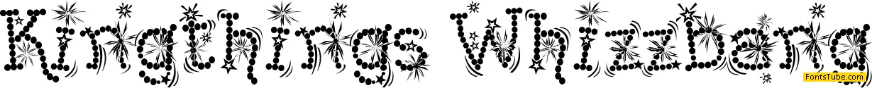 Kingthings Whizzbang Font