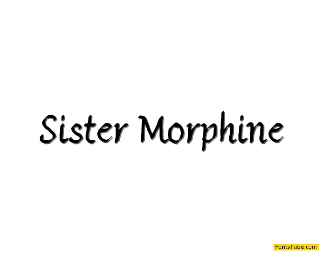 Sister Morphine Font