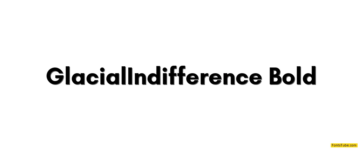 Glacial Indifference Font Family