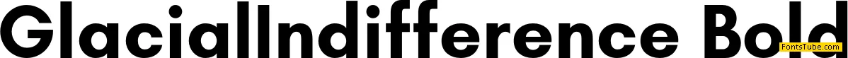 Glacial Indifference Font Family