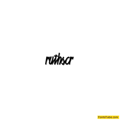 Ruth Script Font