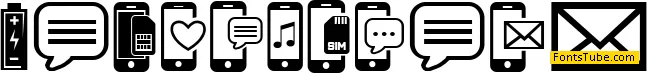 Mobile Icons Font