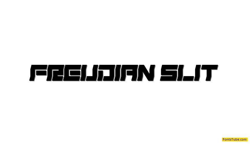 Freudian Slit Font