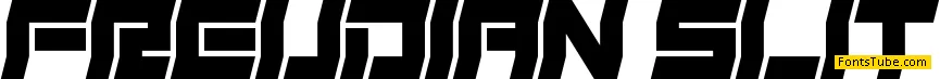 Freudian Slit Font