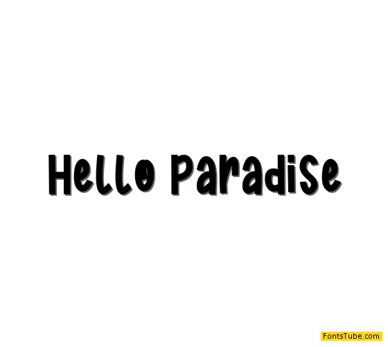Hello Paradise Font