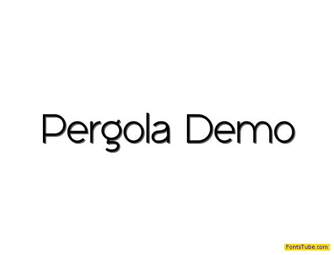 Pergola Font