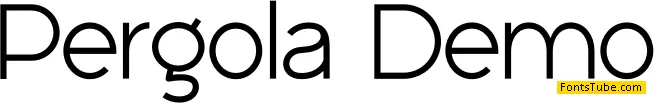 Pergola Font