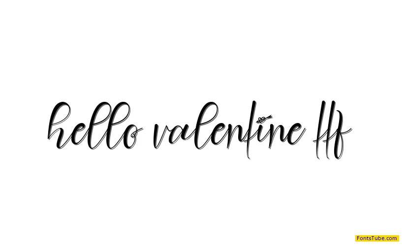 hello valentine Font
