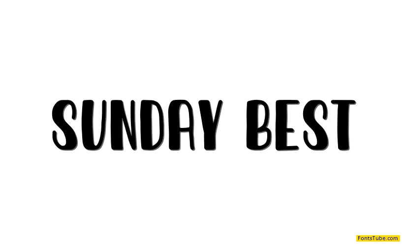 Sunday Best Font