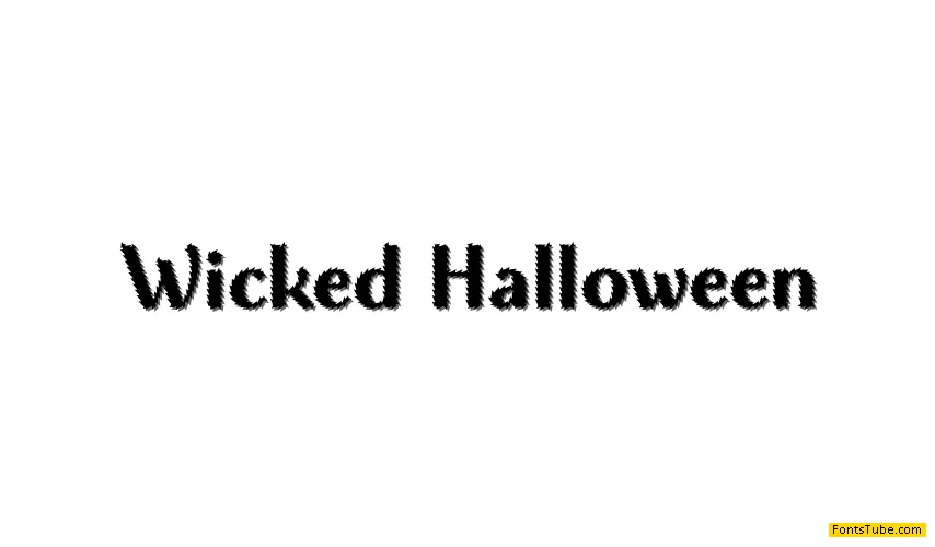 Wicked Halloween Font