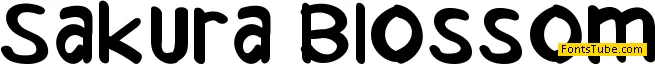 Sakura Blossom Font