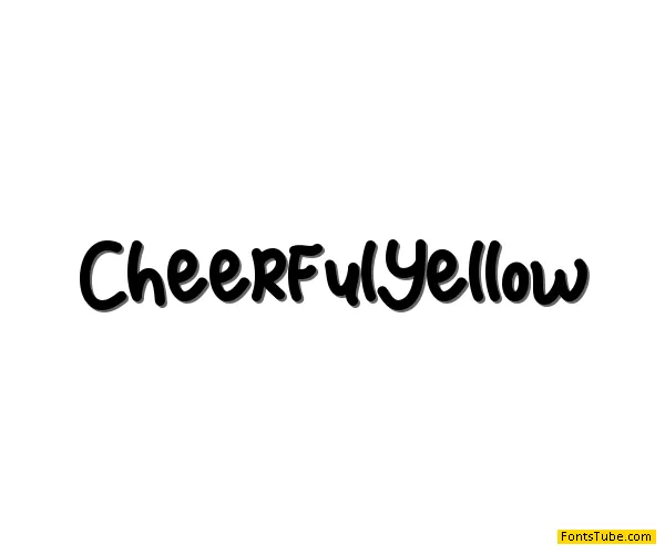 Cheerful Yellow Font