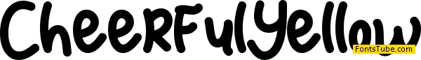Cheerful Yellow Font