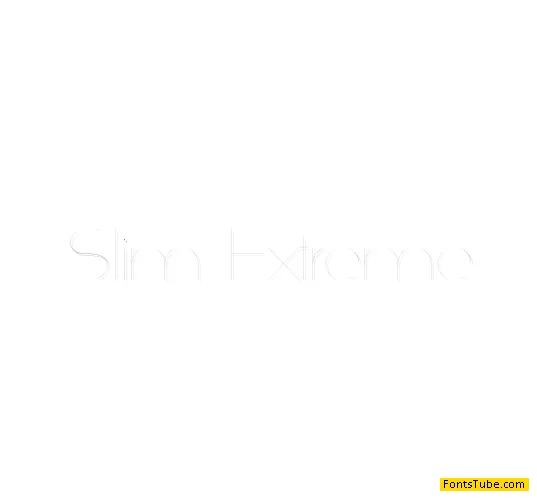 Slim Extreme Font