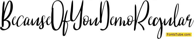 Because Of You Demo Font Family