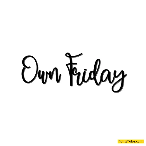 Own Friday Font