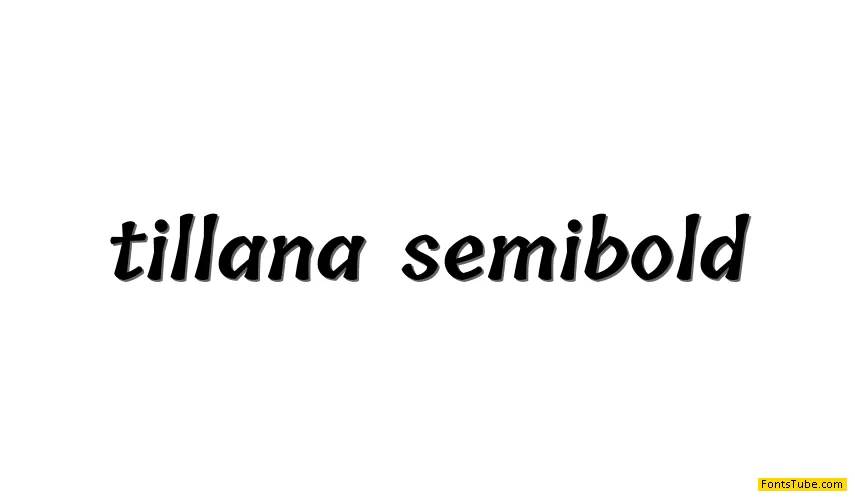 Tillana Font Family