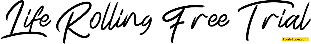Life Rolling Free Trial Font