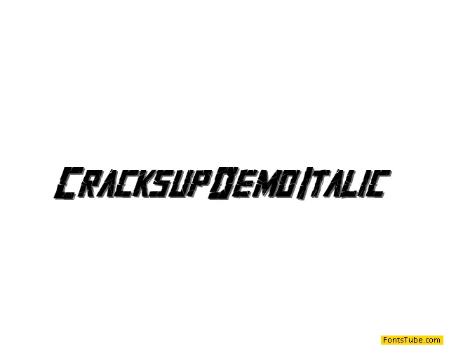 Cracksup Demo Font Family