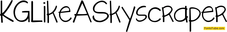 KG Like A Skyscraper Font Family