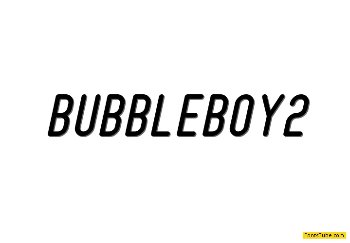 BubbleBoy2 Font