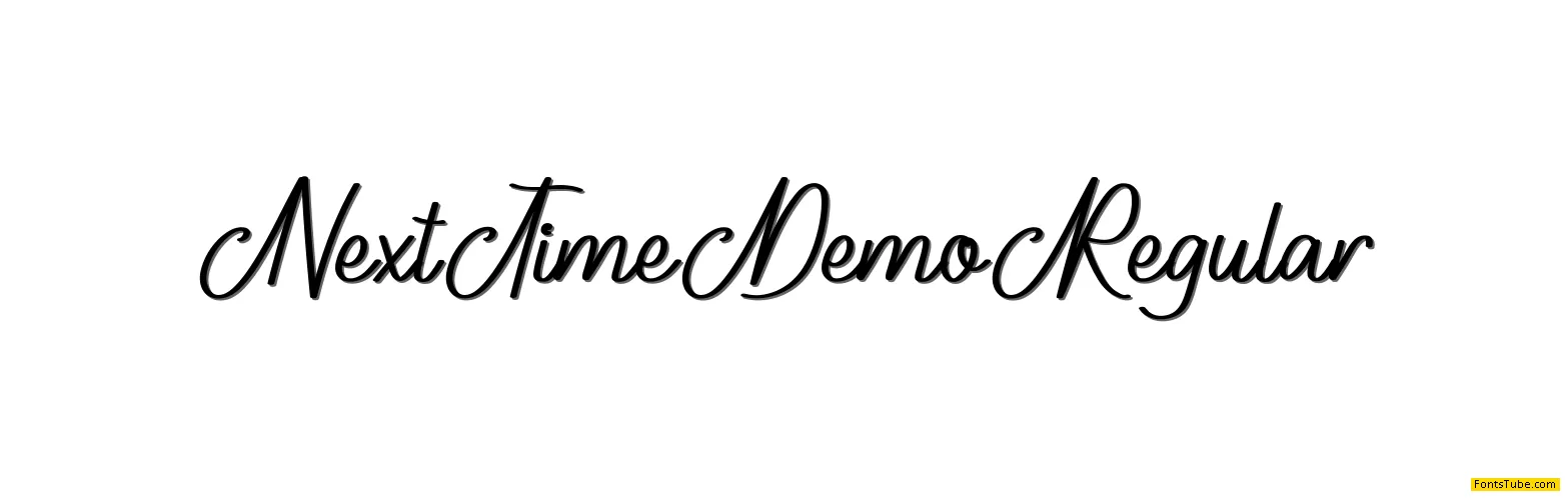 Next Time Demo Font