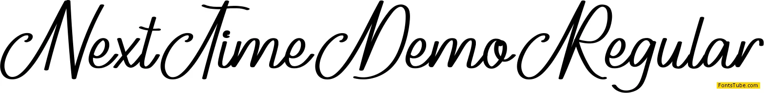 Next Time Demo Font
