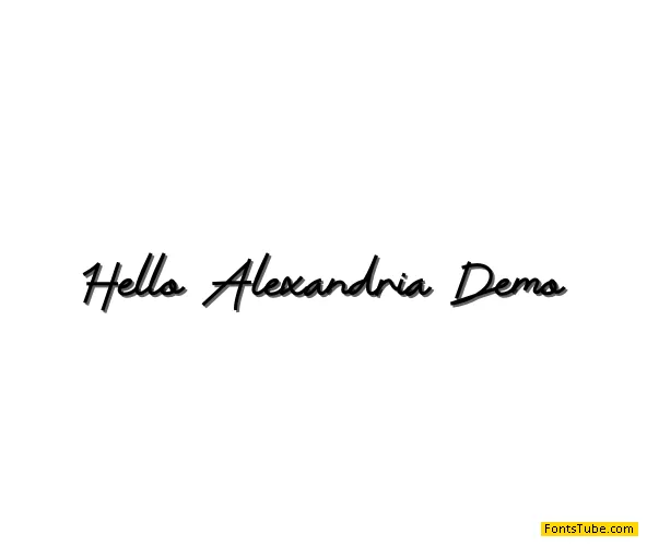 Hello Alexandria Font