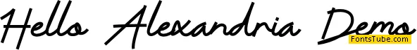 Hello Alexandria Font