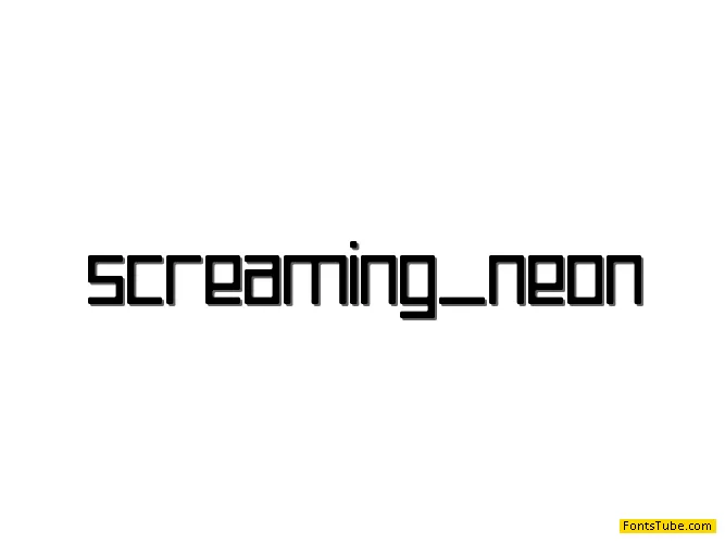 Screaming Neon Font
