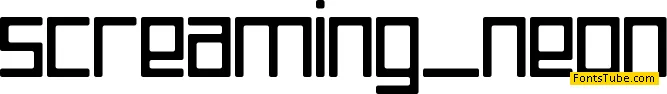 Screaming Neon Font