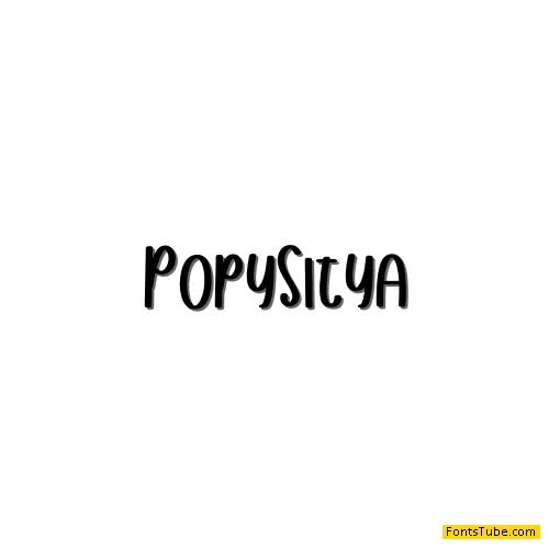 Popy Sitya Font