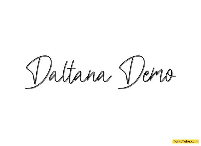 Daltana Demo Font
