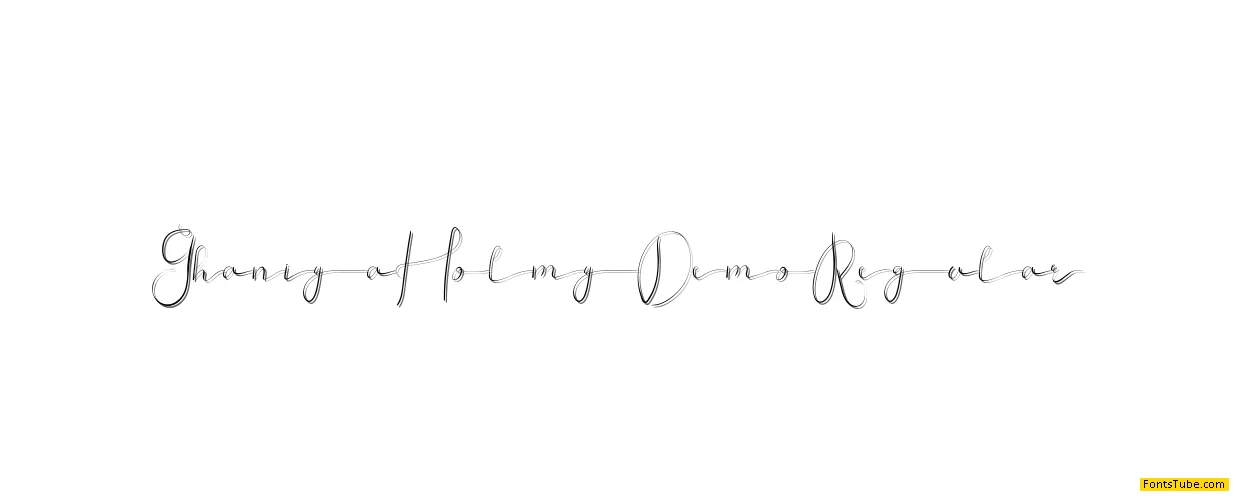 Ghaniya Holmy Demo Font