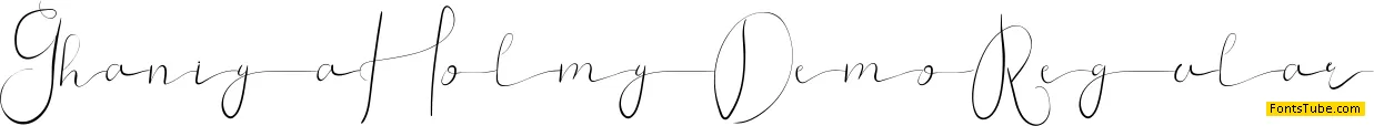 Ghaniya Holmy Demo Font