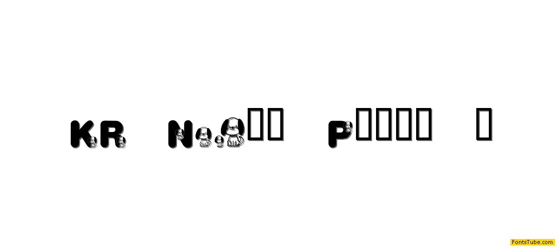 KR Nick's Puppy 1 Font