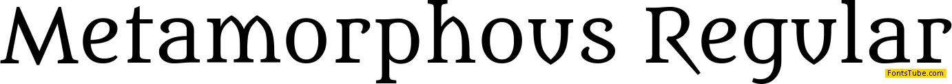 Metamorphous Font