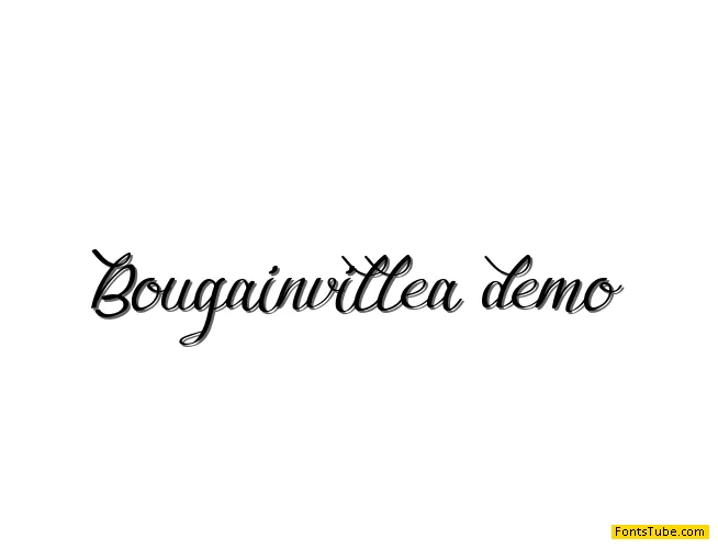 Bougainvillea Font