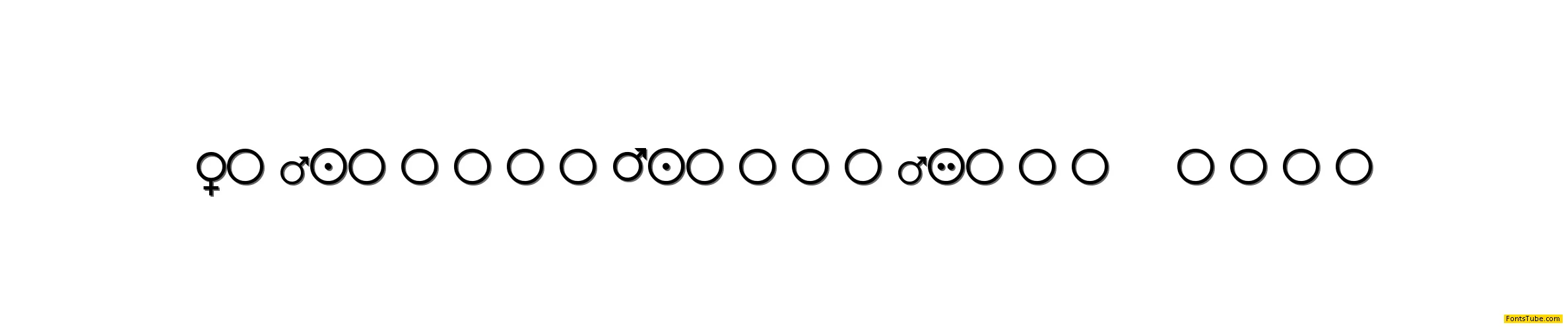 Female and Male Symbols