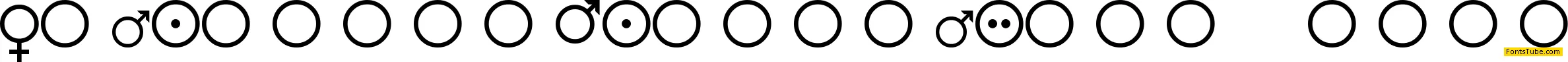 Female and Male Symbols