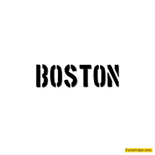 Boston Traffic Font