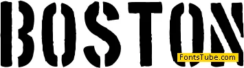 Boston Traffic Font